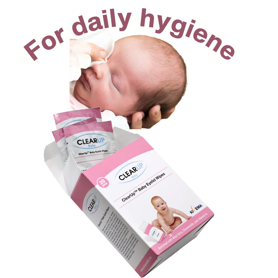 Caring for your newborn's eyes with ClearUP- Baby Eyelid Wipes