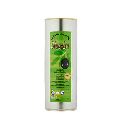 1Lt Tin Can OF EXTRA VIRGIN ORGANIC OLIVE OIL - KIVEMA