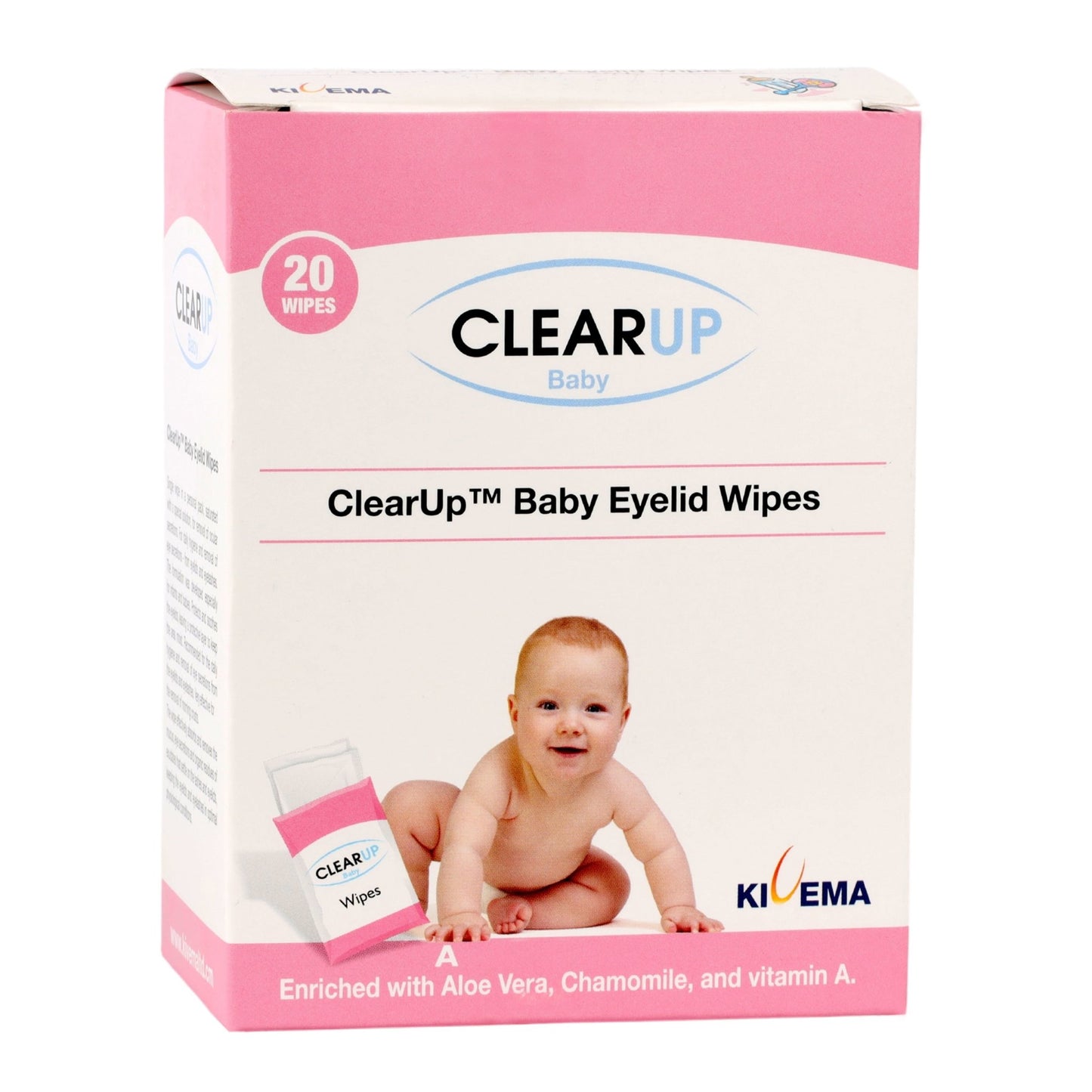 Baby Eyelid Wipes - Soothing Care for Delicate Eyes (20-Unit Pack) - KIVEMA