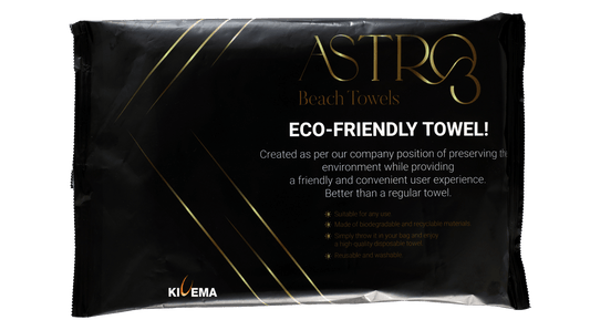 Eco Towel: 31x41" Quick-Dry, Portable, 5-Wash Towel for Hotels & Travel - KIVEMA