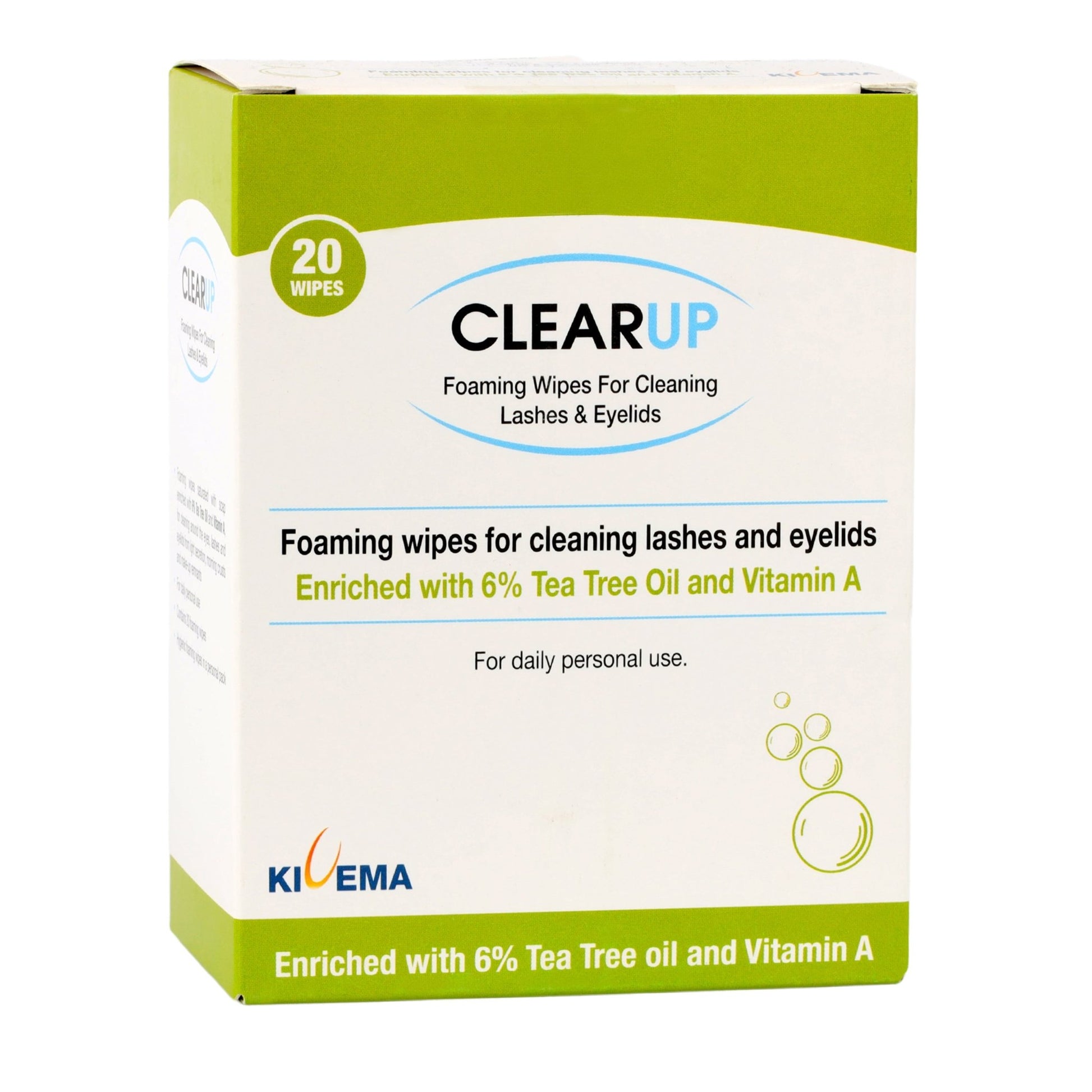 Eyelid Wipes with 6% Tea Tree Oil - KIVEMA